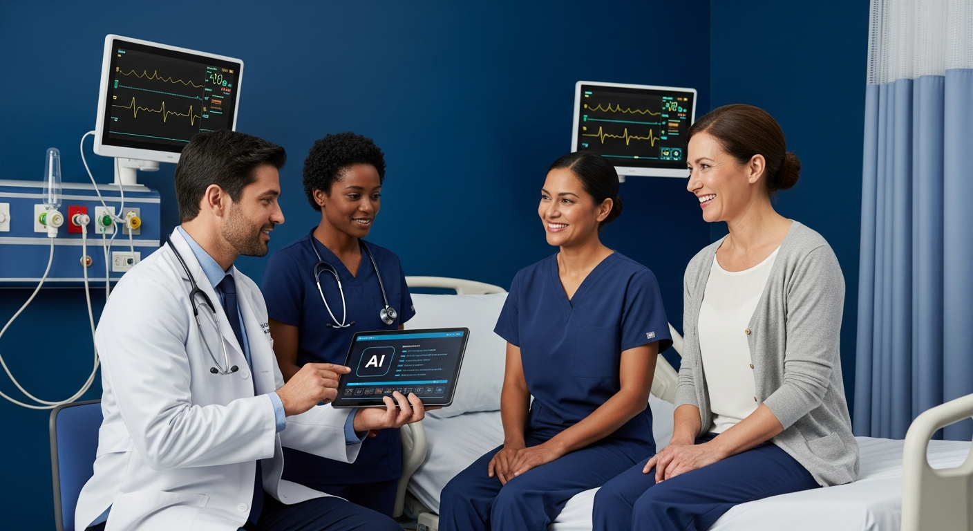 Healthcare professionals using AI to help patients with better care